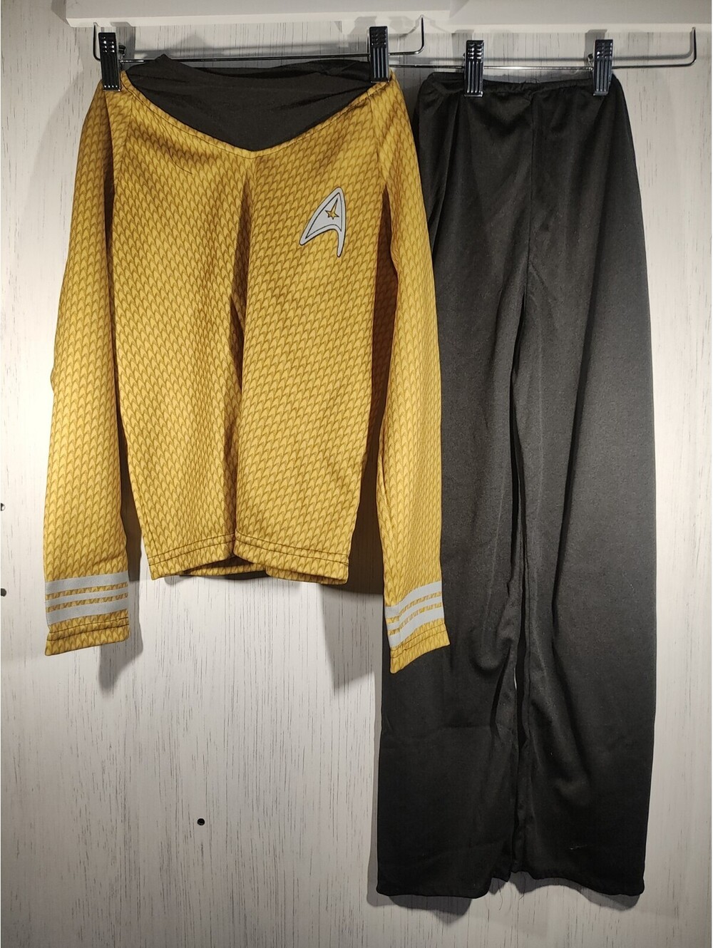 Rubie's Star Trek Uniform Halloween Costume Shirt & Pants mustard/Black boys M